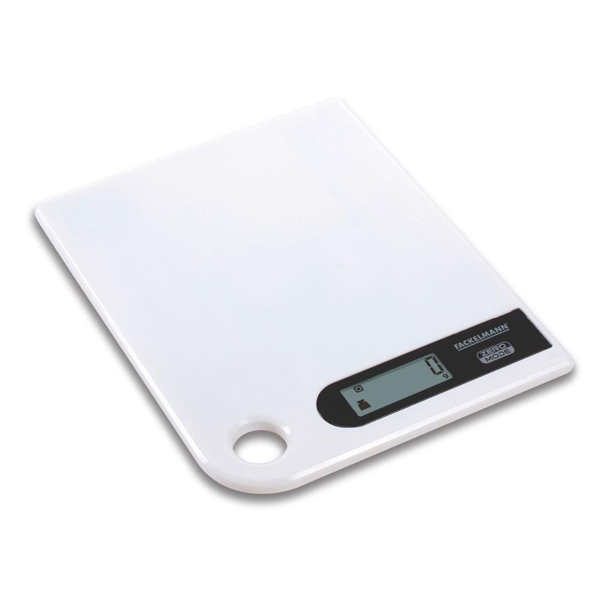 Fackelmann Balance de Cuisine Électronique Blanche 5 kg Fackelmann