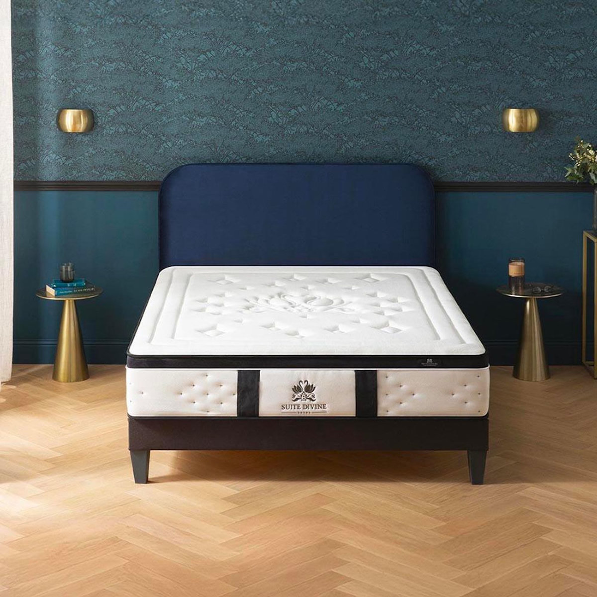 SUITE ETOILEE SUITE ETOILEE | Ensemble SUITE DIVINE | Matelas Mémoire de forme + Sommier Bois