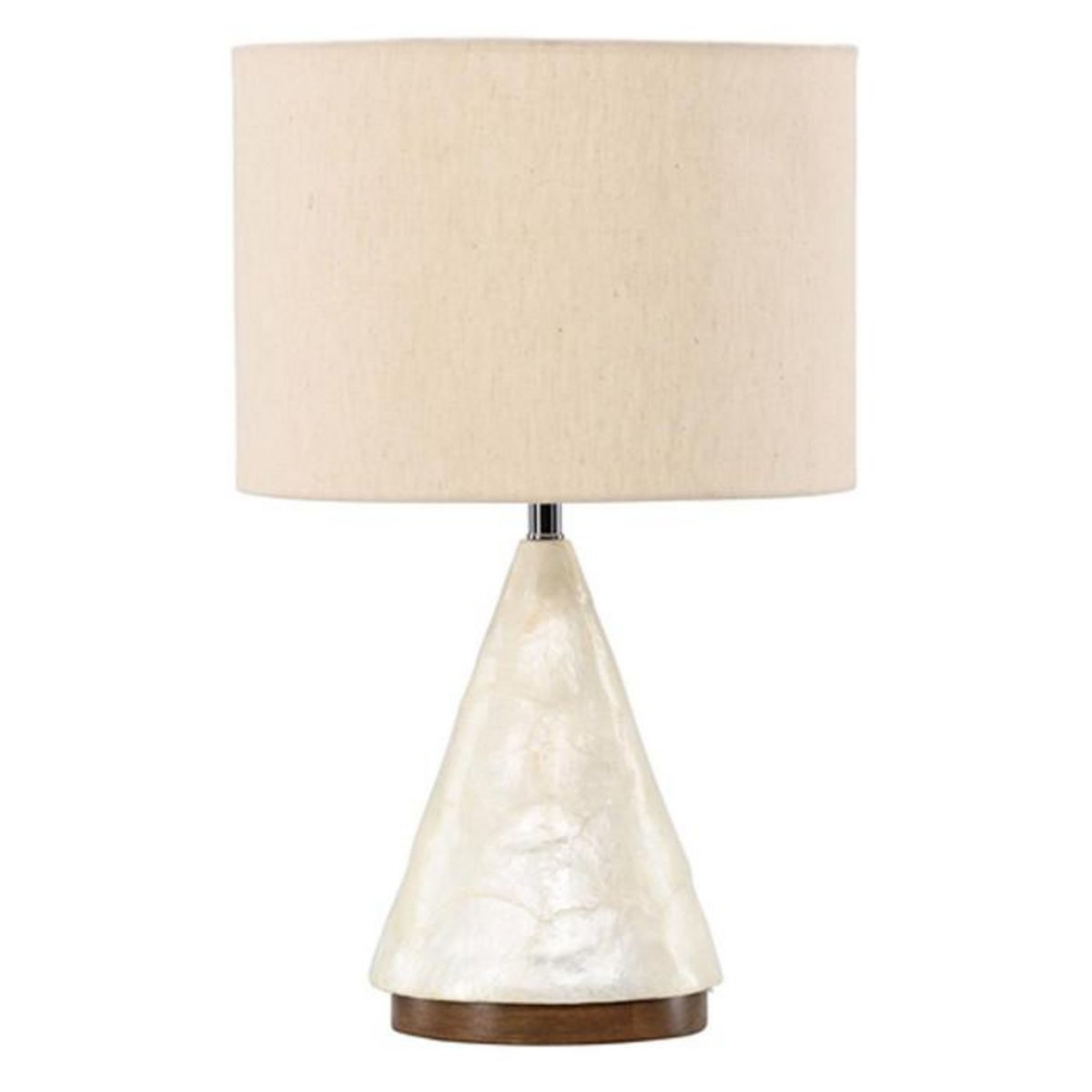 Paris Prix Lampe à Poser en Capiz  Donso  56cm Gris Clair