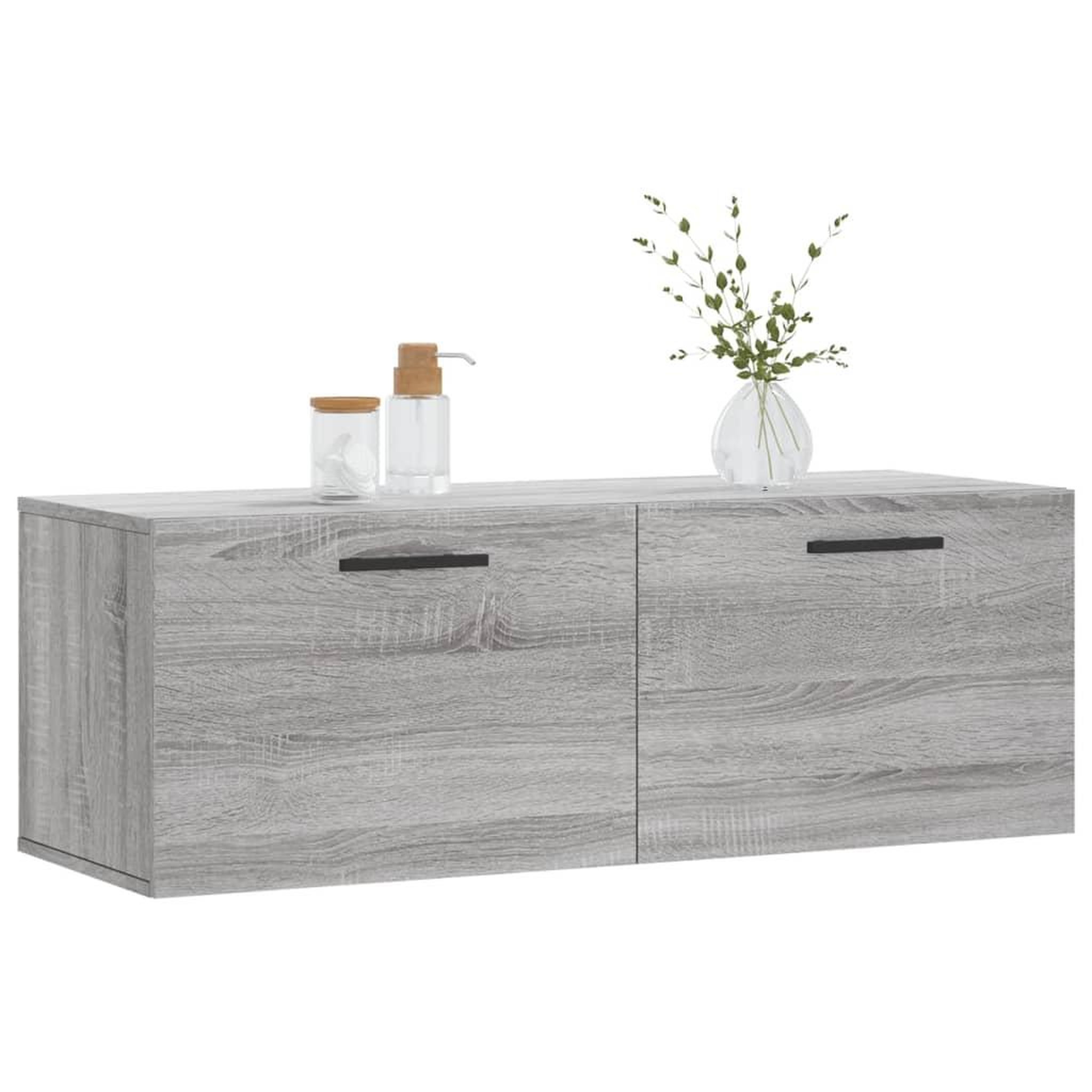 Voir la diapositive 3 : VIDAXL Armoire murale sonoma gris 100x36,5x35 cm bois d'ingenierie