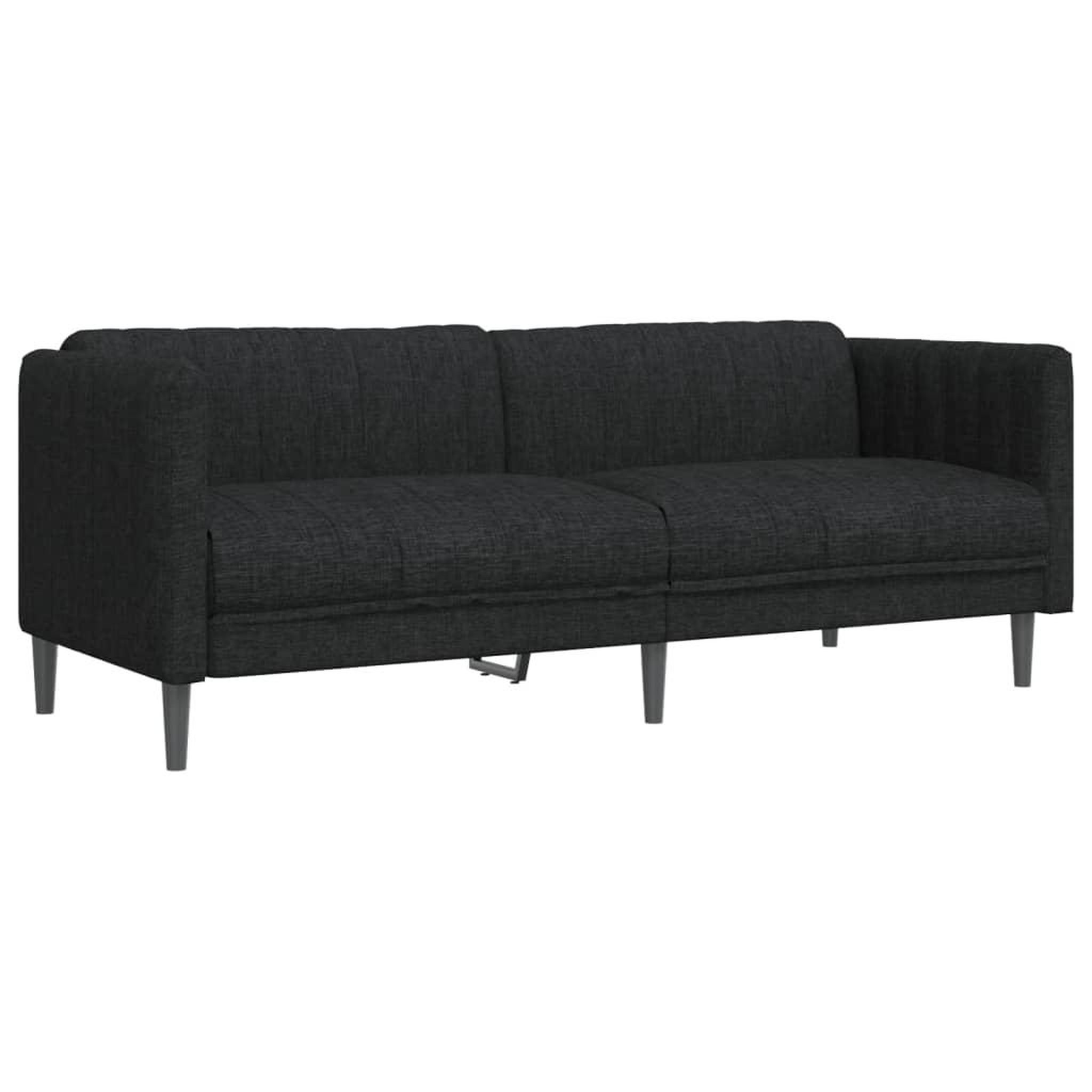 Voir la diapositive 4 : VIDAXL Ensemble de canapes 2 pcs noir tissu