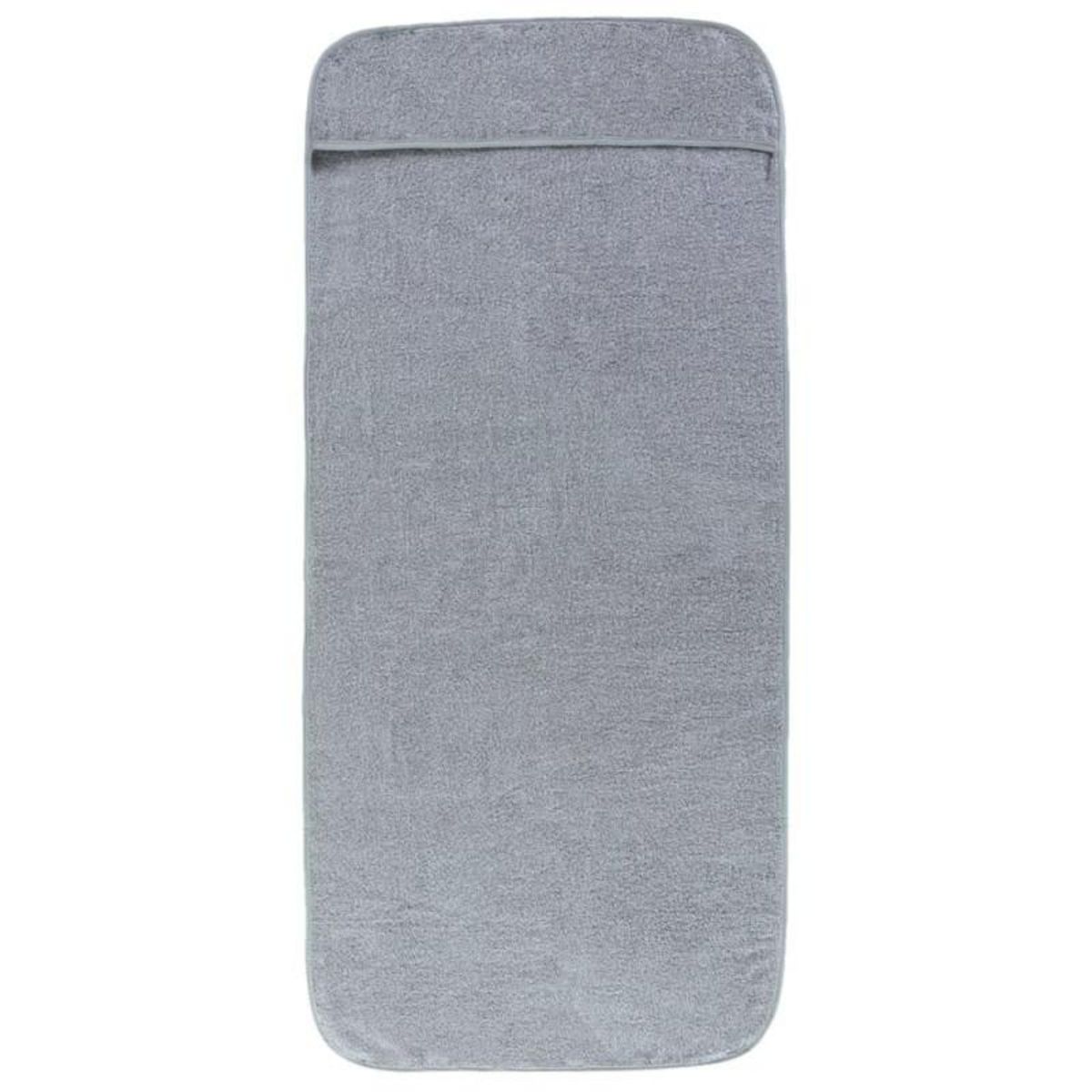 VIDAXL Serviettes de plage 2 pcs gris 60x135 cm tissu 400 GSM