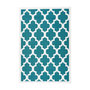 Voir la diapositive 1 : Paris Prix Tapis Vintage à Poils Courts  Manolya  Turquoise