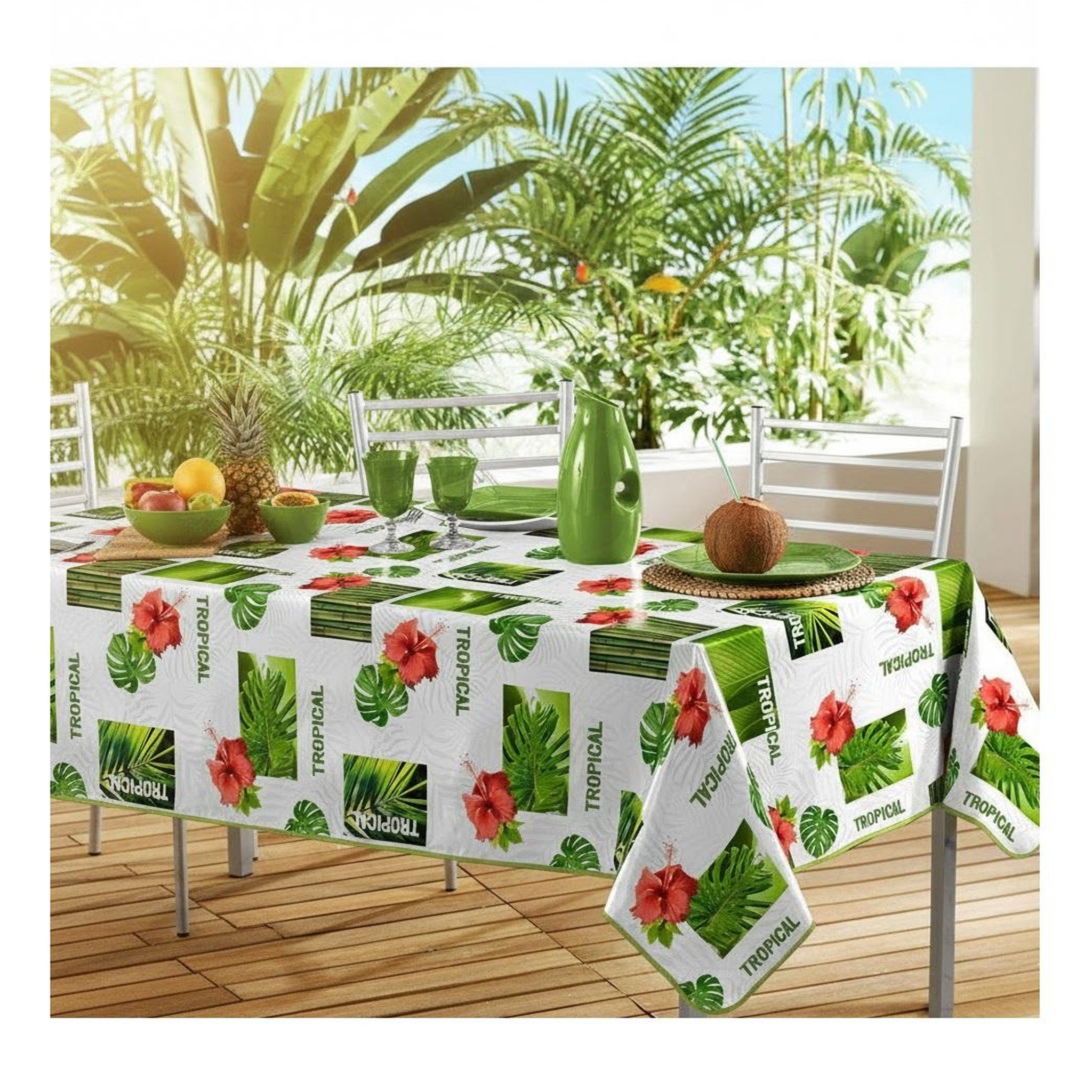 Voir la diapositive 2 : Eden Nappe toile cirée salvador design et moderne