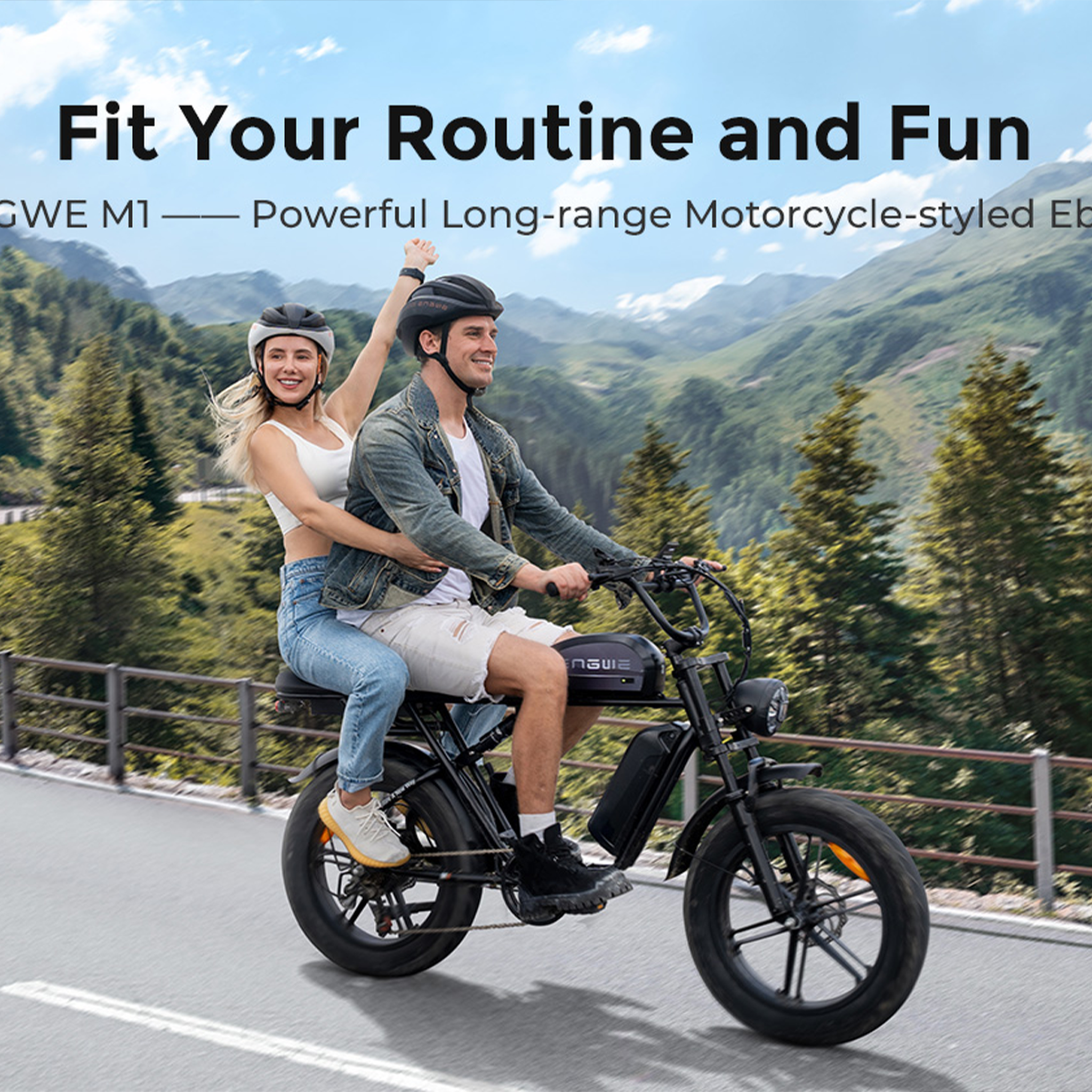 Voir la diapositive 4 : ENGWE Vélo électrique ENGWE M1 48 V 13 Ah + 15,6 Ah