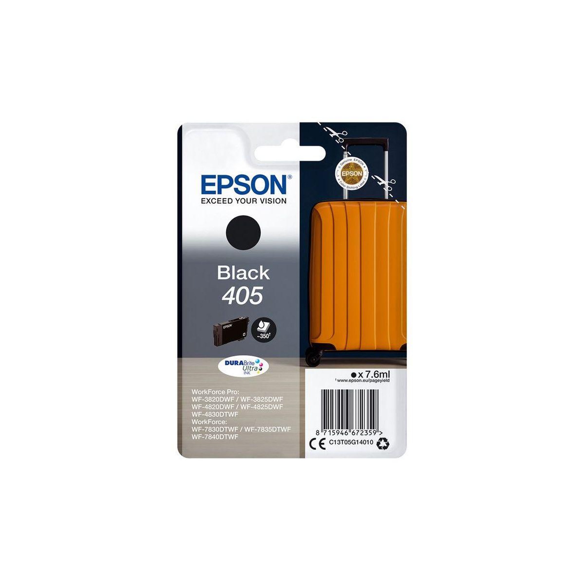 Epson Cartouche d'encre originale 405 noire standard - c13t05b14010