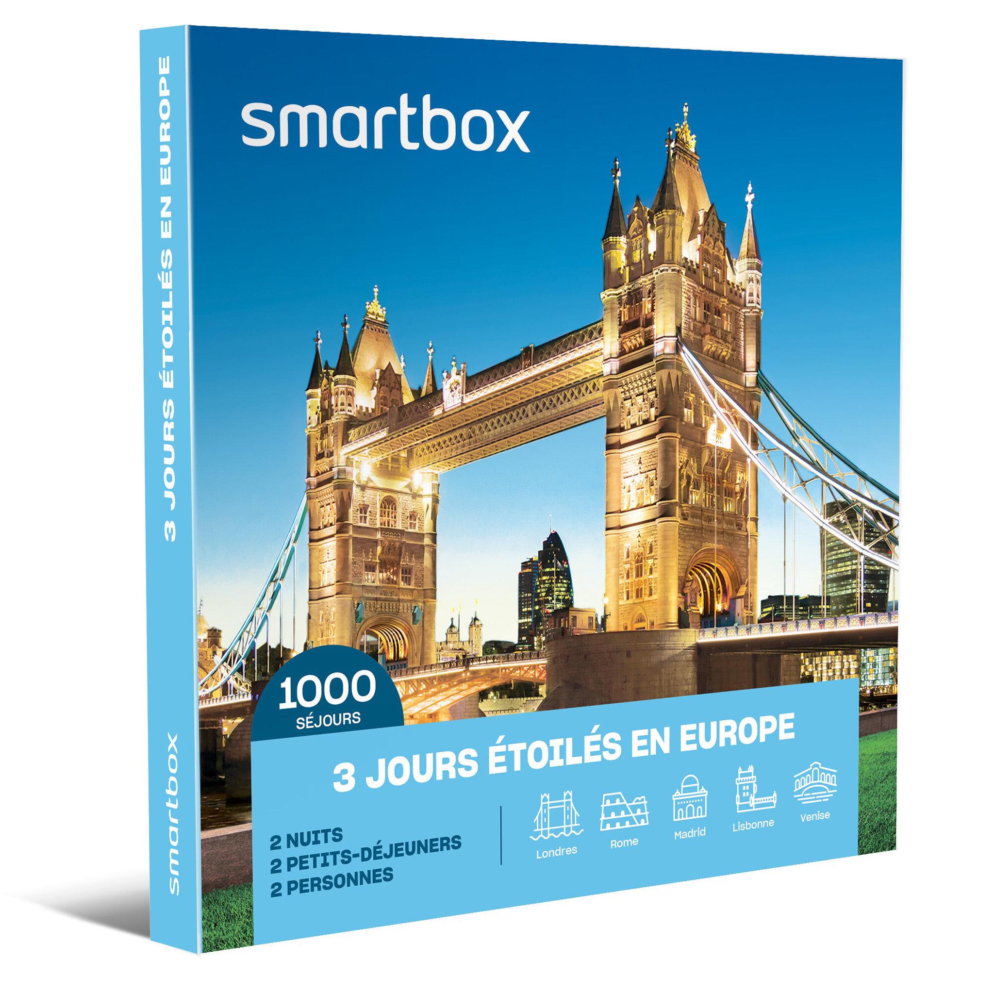Voir la diapositive 1 : Smartbox 3 jours étoilés en Europe - Coffret Cadeau Séjour