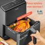 Voir la diapositive 4 : COSORI Friteuse sans huile Dual Blaze Noir + grille