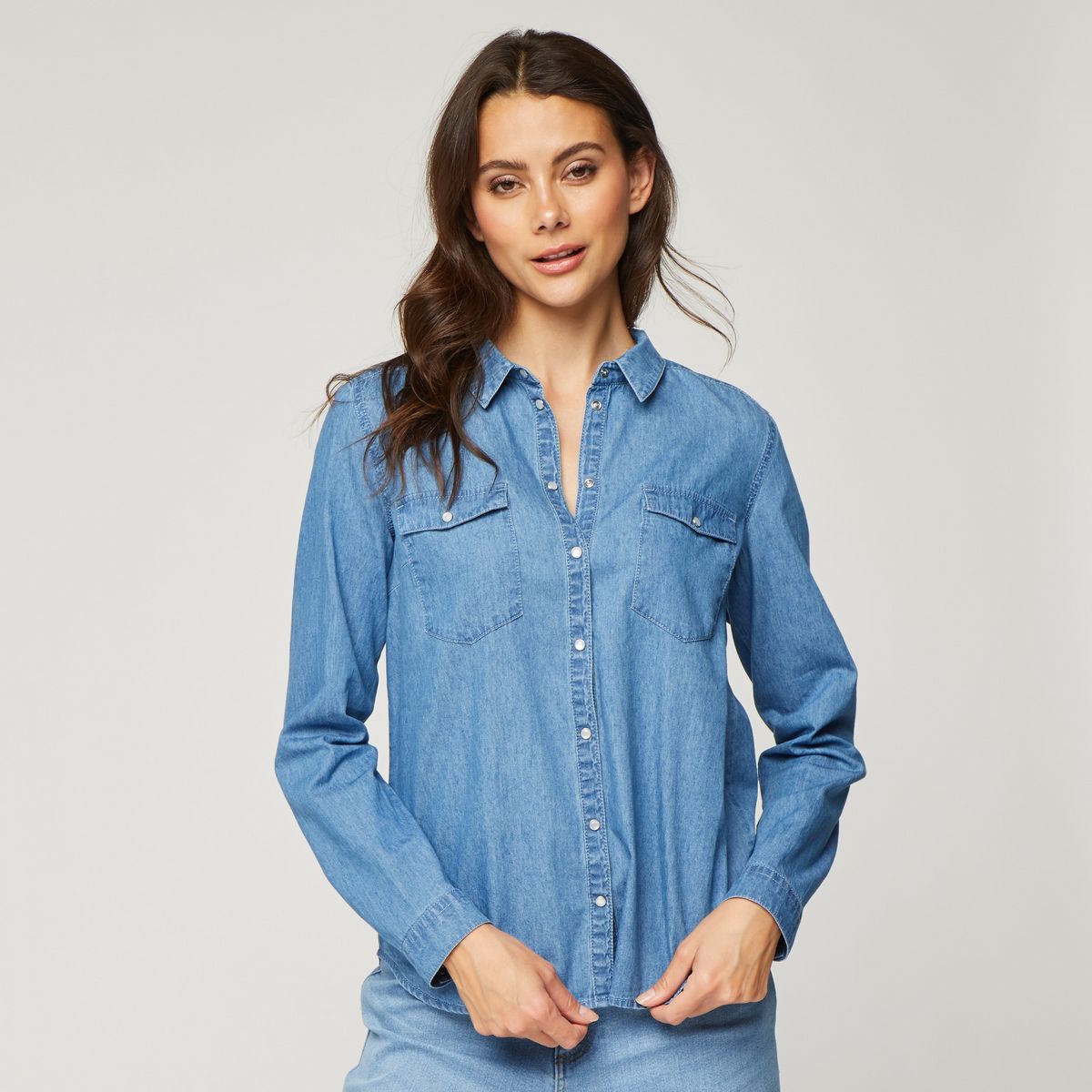 INEXTENSO Chemise en jean femme
