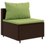 Voir la diapositive 4 : VIDAXL Salon de jardin 5 pcs avec coussins Marron Resine tressee