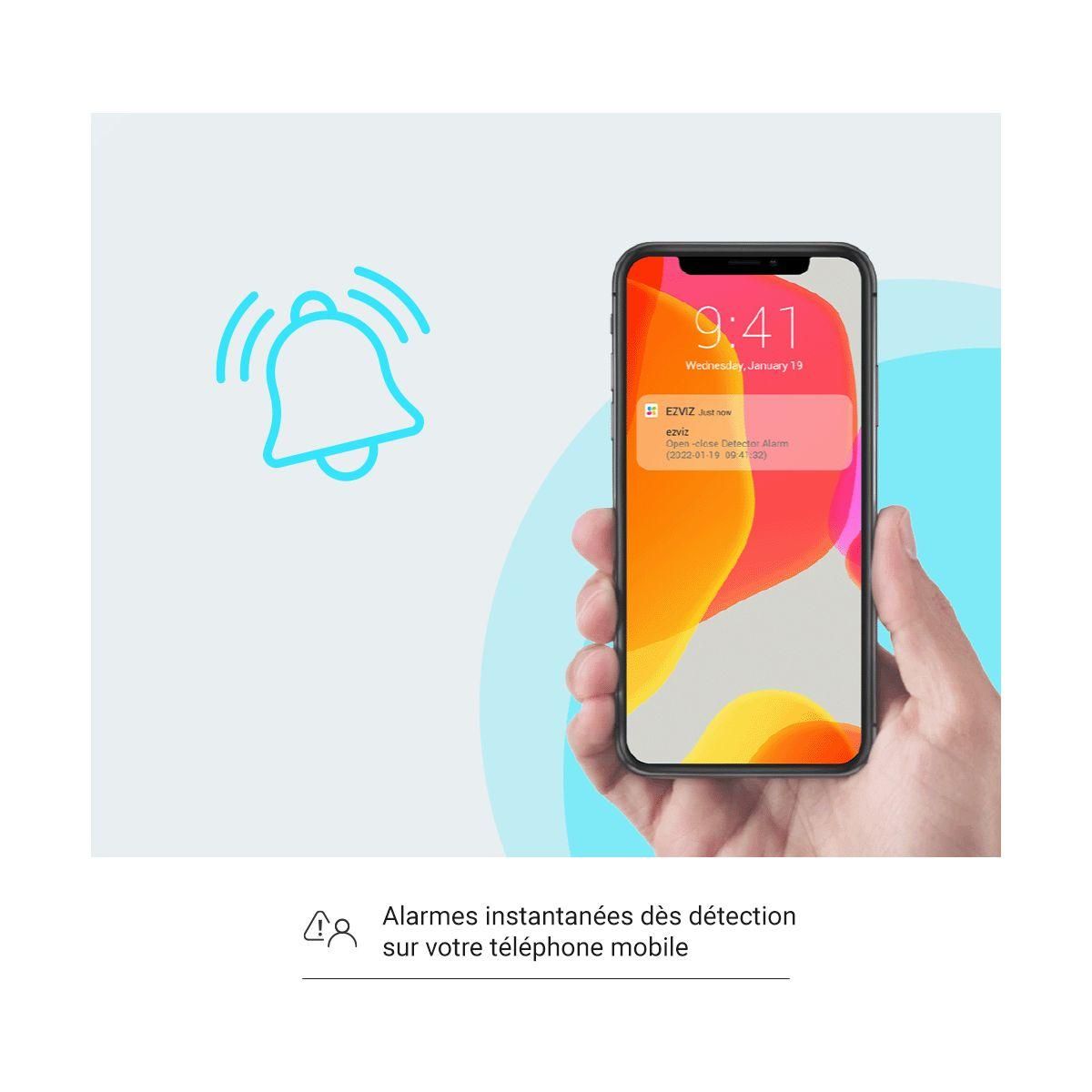 EZVIZ Alarme maison Kit Alarm 4 pdts - Compatible Matter