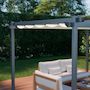 Voir la diapositive 3 : SWEEEK Pergola aluminium - Isla 3x4m - Tonnelle idéale pour votre terrasse, toit rétractable, toile coulissante, structure aluminium