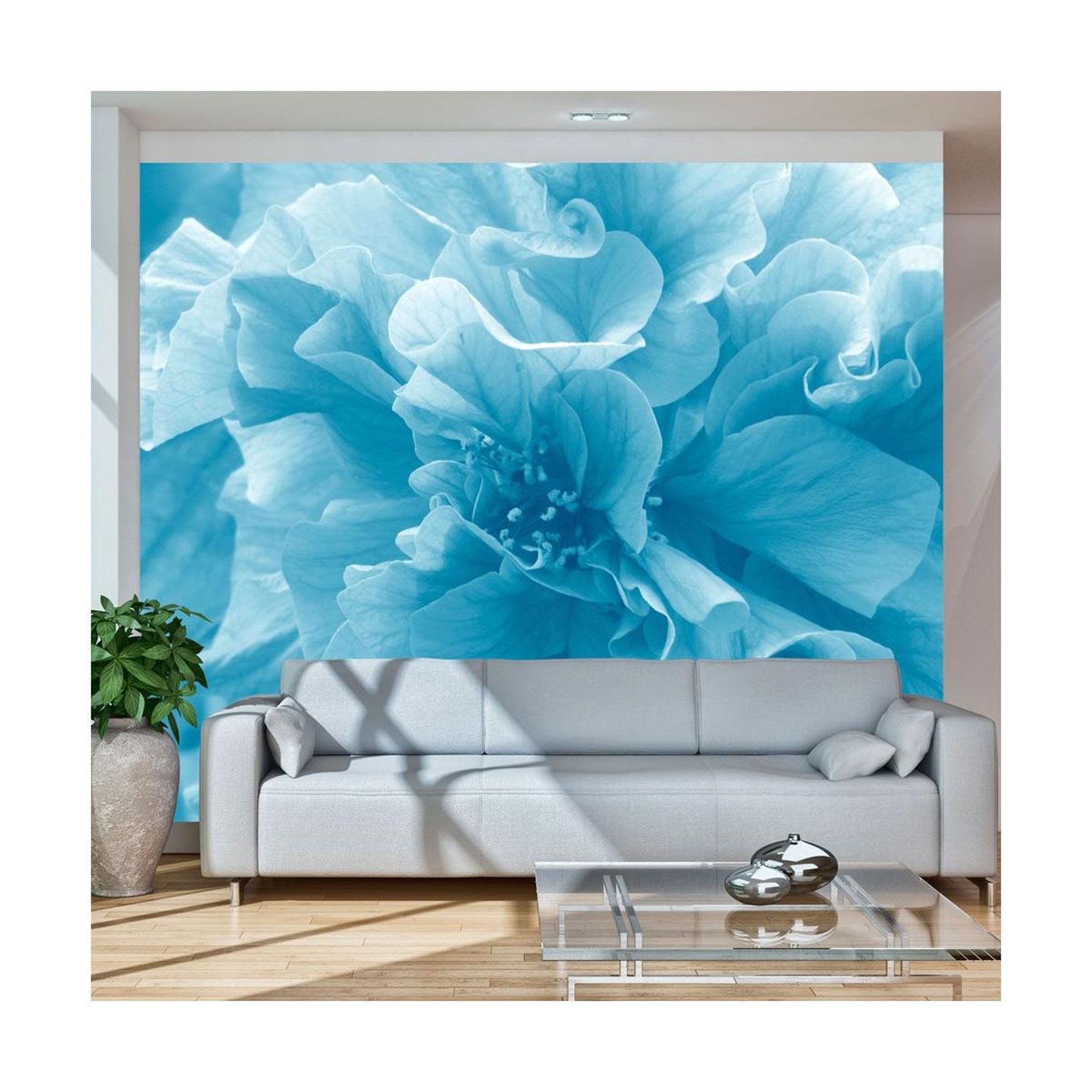 Voir la diapositive 1 : Paris Prix Papier peint  blue azalea