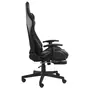 VIDAXL Chaise de jeu pivotante avec repose-pied Noir PVC