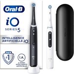 ORAL B Brosse à dents électrique iO5 Duo Matt Black/Quite White