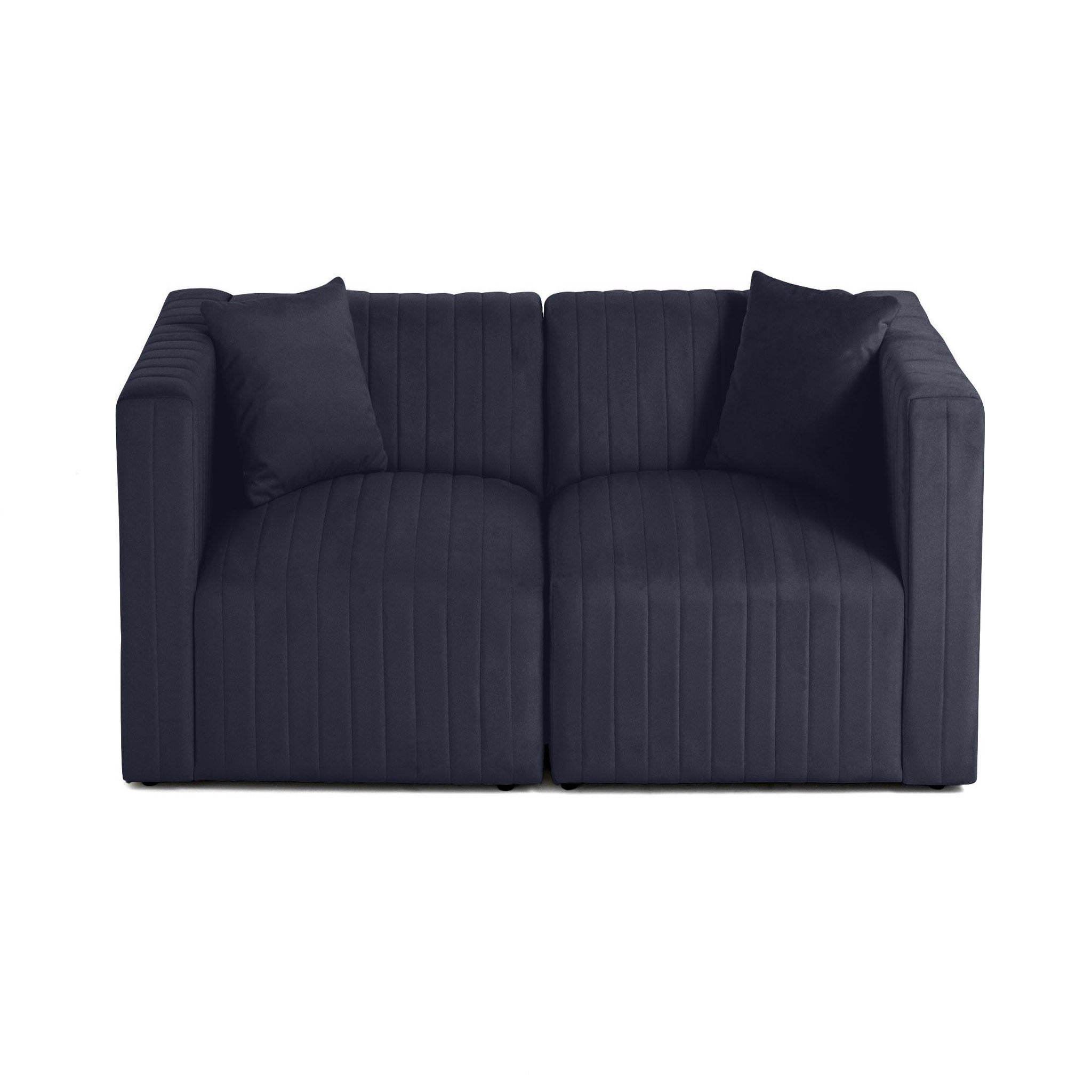 Voir la diapositive 6 : LISA DESIGN Nova - canapé modulable 2 places - en velours