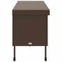 Voir la diapositive 5 : VIDAXL Boîte rangement jardin roues marron 160x55x75 cm resine tressee