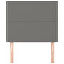 Voir la diapositive 3 : VIDAXL Tetes de lit 2 pcs Gris fonce 100x5x78/88 cm Tissu