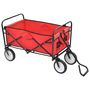 Voir la diapositive 2 : VIDAXL Chariot a main pliable Acier Rouge