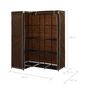 Voir la diapositive 6 : VIDAXL Garde-robe d'angle Marron 130x87x169 cm