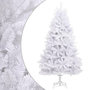Voir la diapositive 1 : VIDAXL Sapin de Noël artificiel a charnieres avec support blanc 240 cm