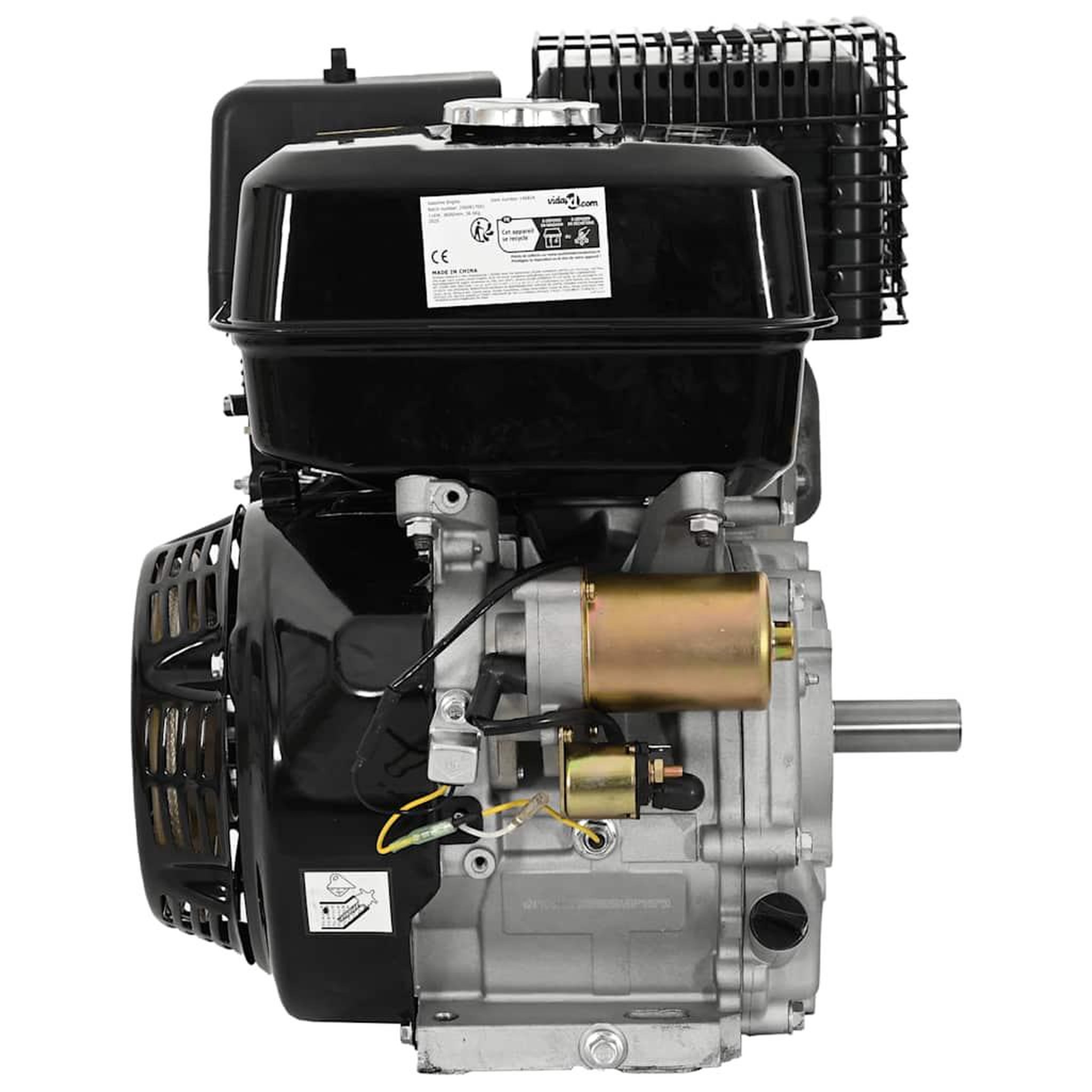 Voir la diapositive 2 : VIDAXL Moteur a essence 15 cv 11 kw noir