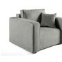 Voir la diapositive 4 : BEST MOBILIER Topaze - fauteuil - en tissu velours relief