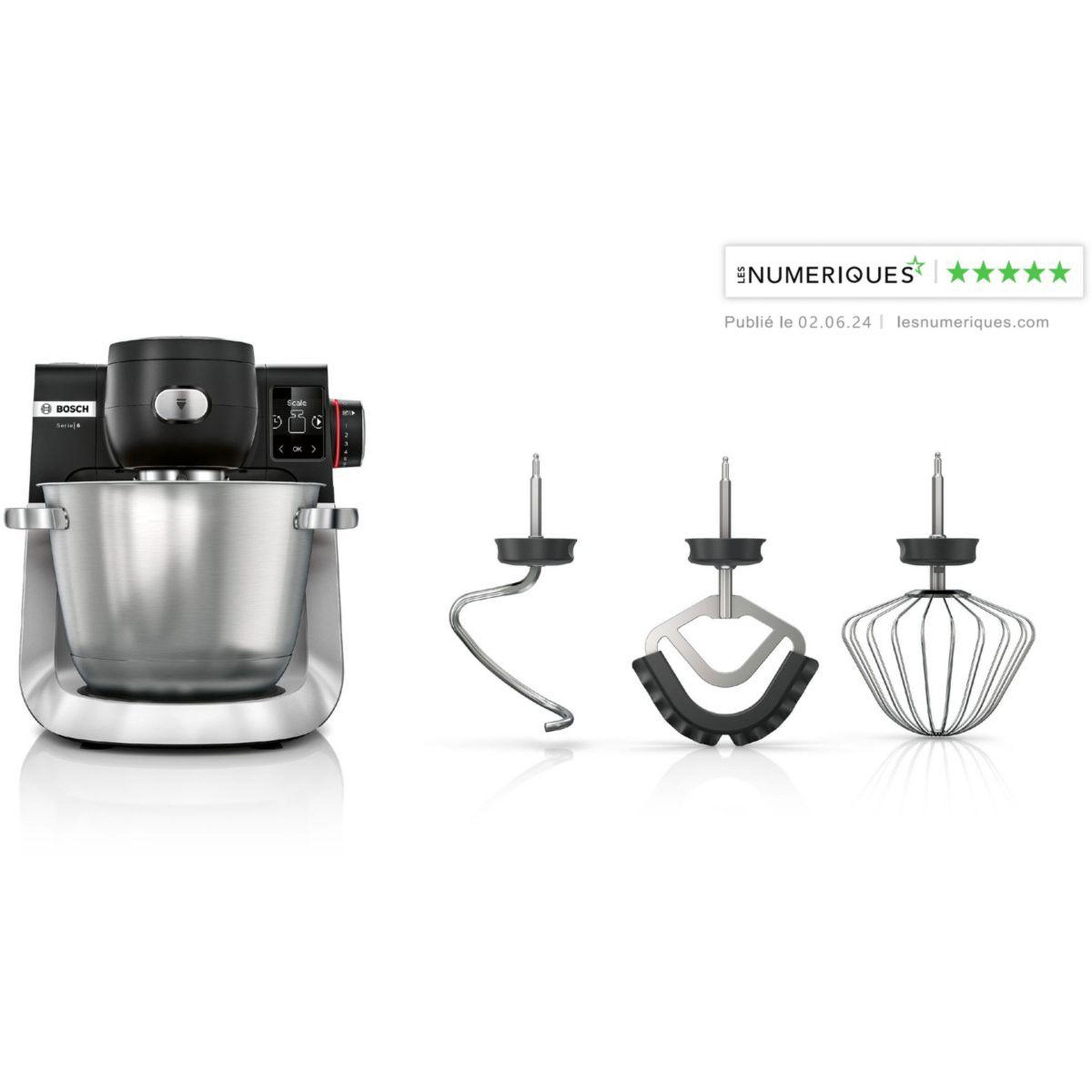 Voir la diapositive 2 : BOSCH Robot pâtissier série 6 mums6zs00