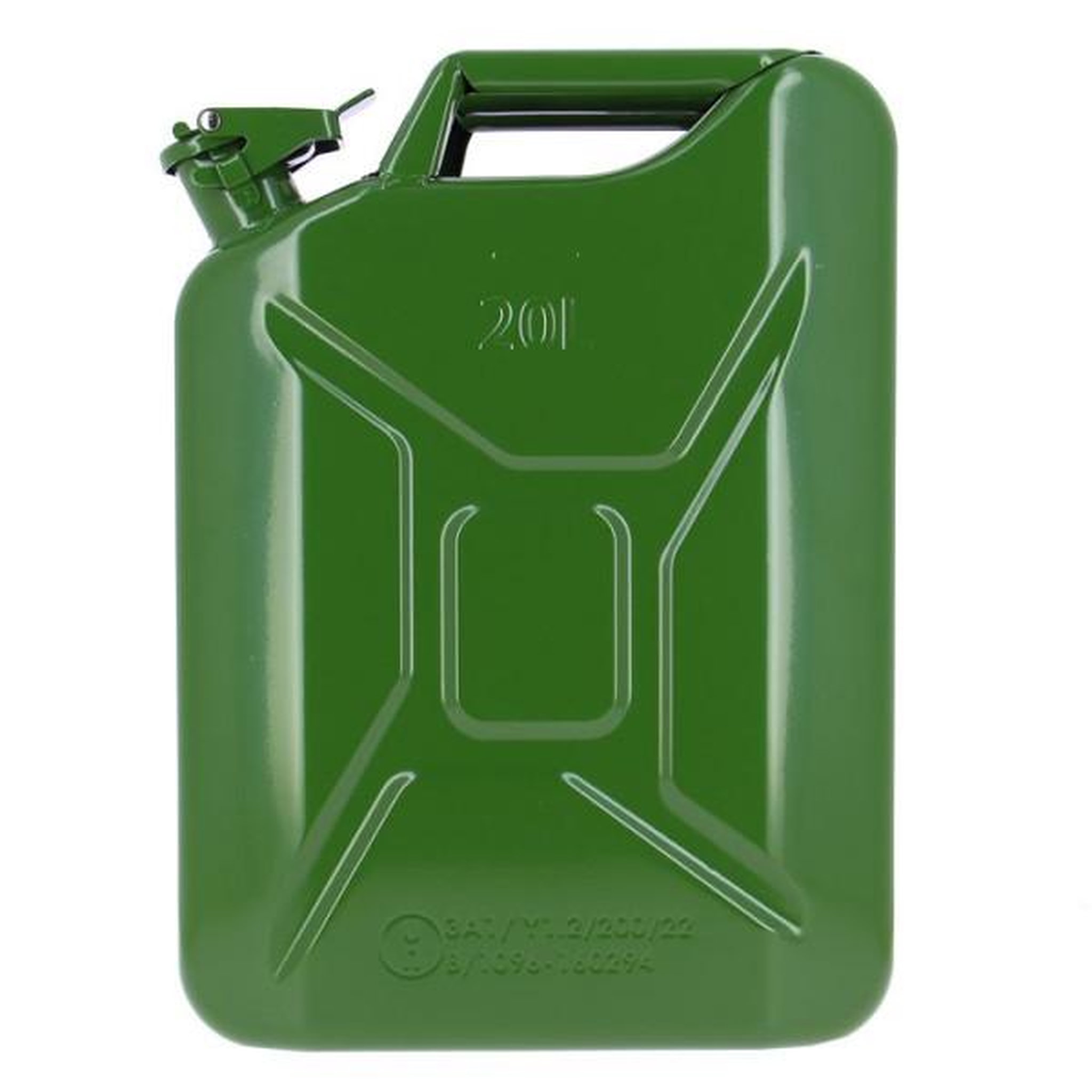 Voir la diapositive 2 : MARKET24 Precision steel jerrican us métal 20l - jerrican essence