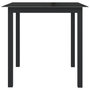 Voir la diapositive 2 : VIDAXL Table de jardin Noir 80x80x74 cm Aluminium et verre