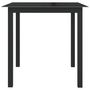 Voir la diapositive 2 : VIDAXL Table de jardin Noir 80x80x74 cm Aluminium et verre