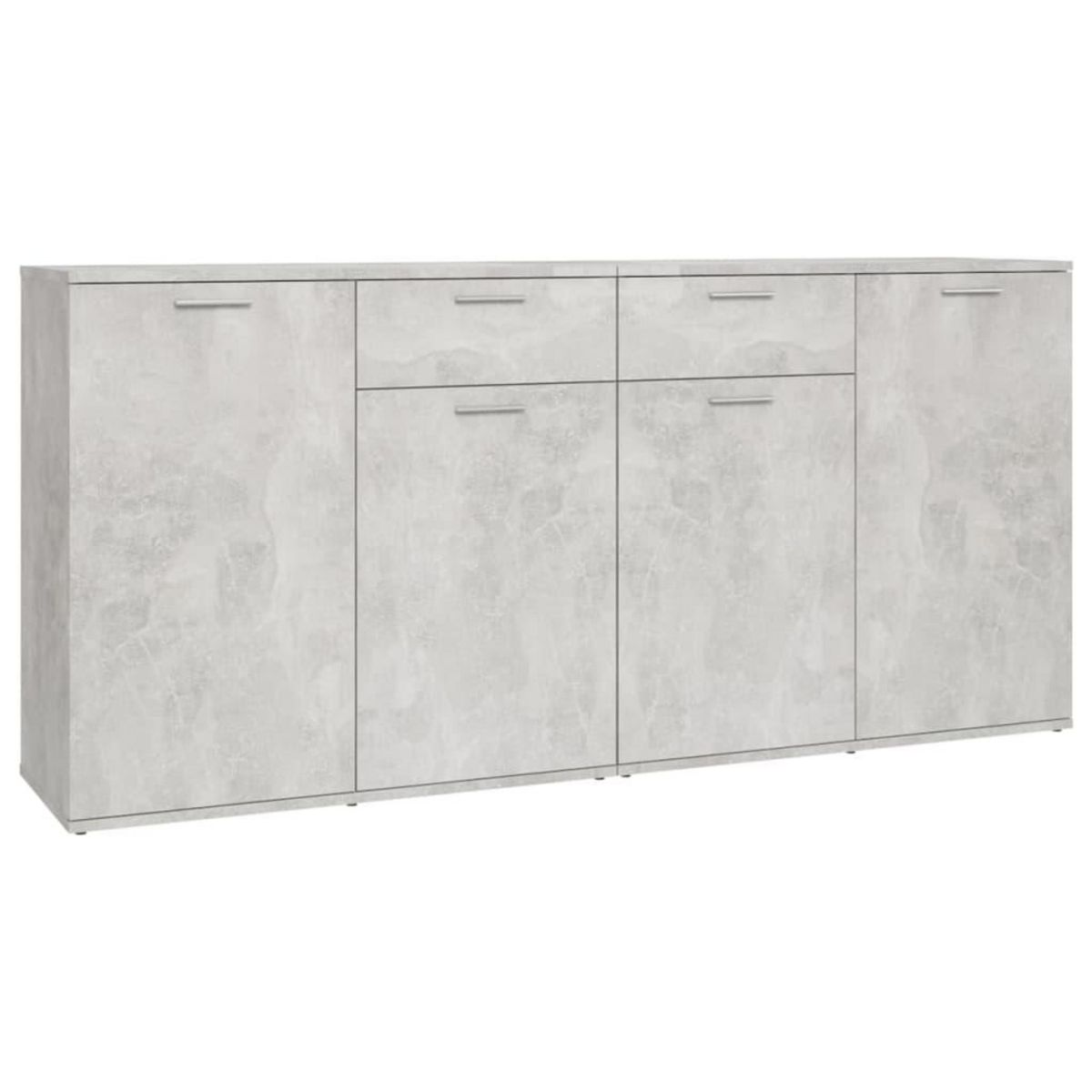 VIDAXL Buffet Gris beton 160x36x75 cm Bois d'ingenierie