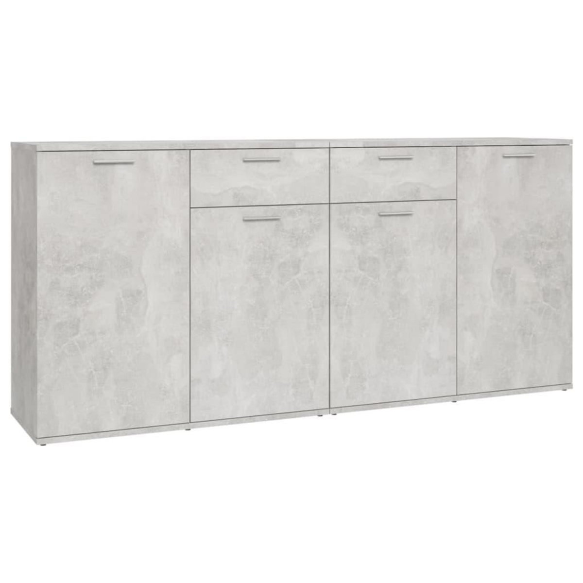 VIDAXL Buffet Gris beton 160x36x75 cm Bois d'ingenierie