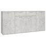 Voir la diapositive 2 : VIDAXL Buffet Gris beton 160x36x75 cm Bois d'ingenierie