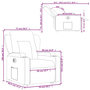 Voir la diapositive 6 : VIDAXL Fauteuil inclinable electrique vert fonce tissu