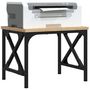 Voir la diapositive 3 : VIDAXL Support d imprimante chêne sonoma 40x30x31 cm bois d ingénierie