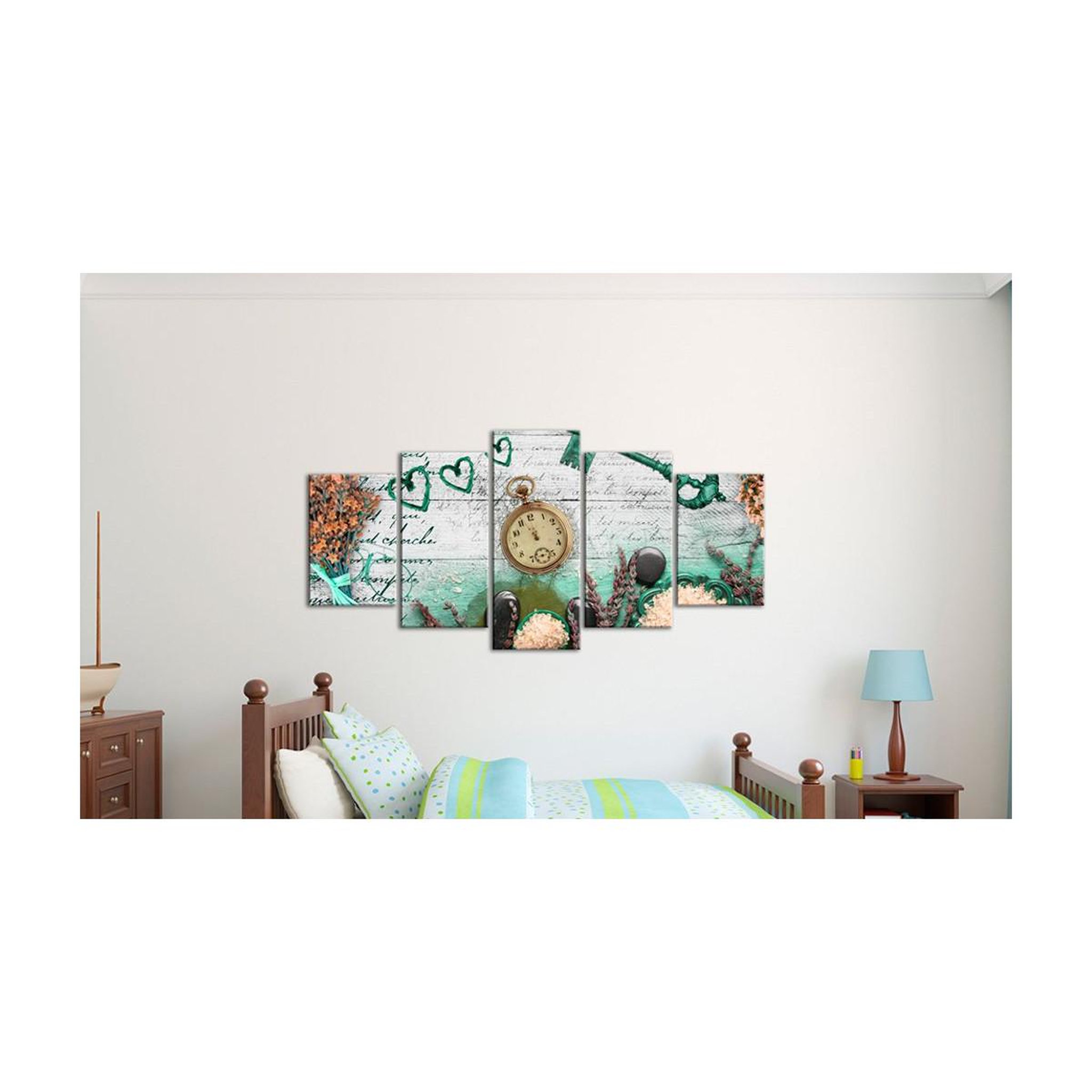 Voir la diapositive 2 : Paris Prix Tableau imprimé  emerald composition