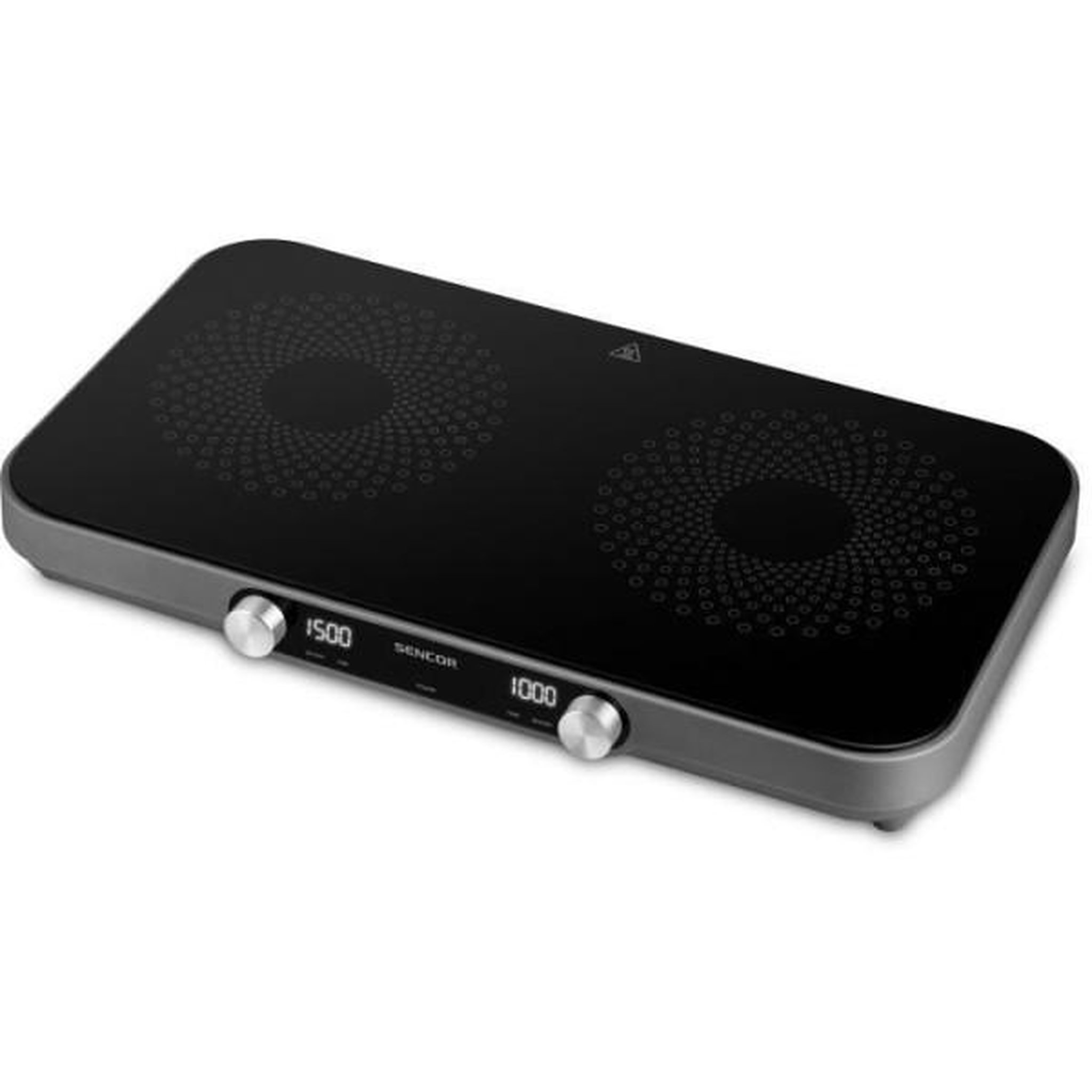 MARKET24 Plaque de Cuisson - Mobile Electrique Plaque de cuisson infrarouge - SENCOR - SCP 2803BK SmoothCook - 3500 W - 2 foyers vitrocéramique - Noir