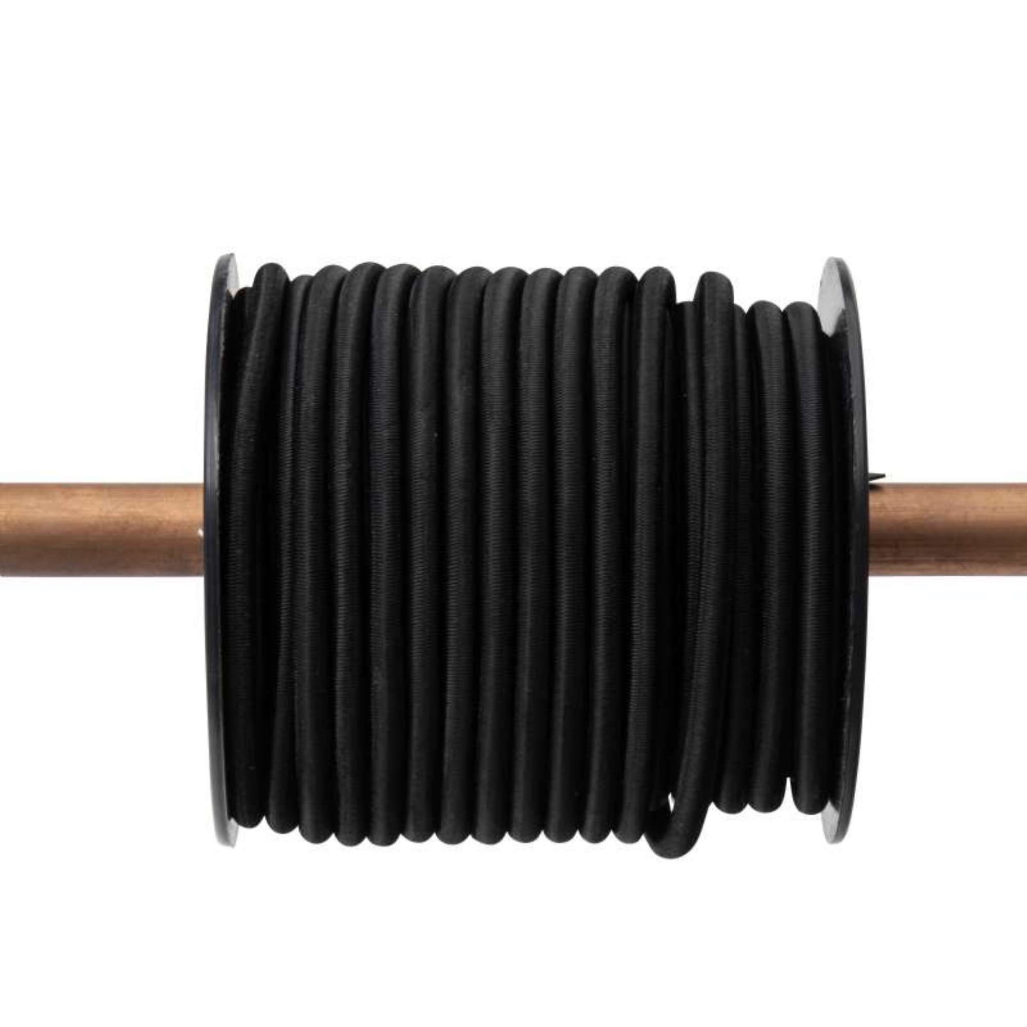 Voir la diapositive 3 :  Tendeur élastique noir Werkapro  Ø 6 mm x 20m