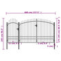 Voir la diapositive 6 : VIDAXL Portail de jardin Acier 2,45 x 4 m Noir