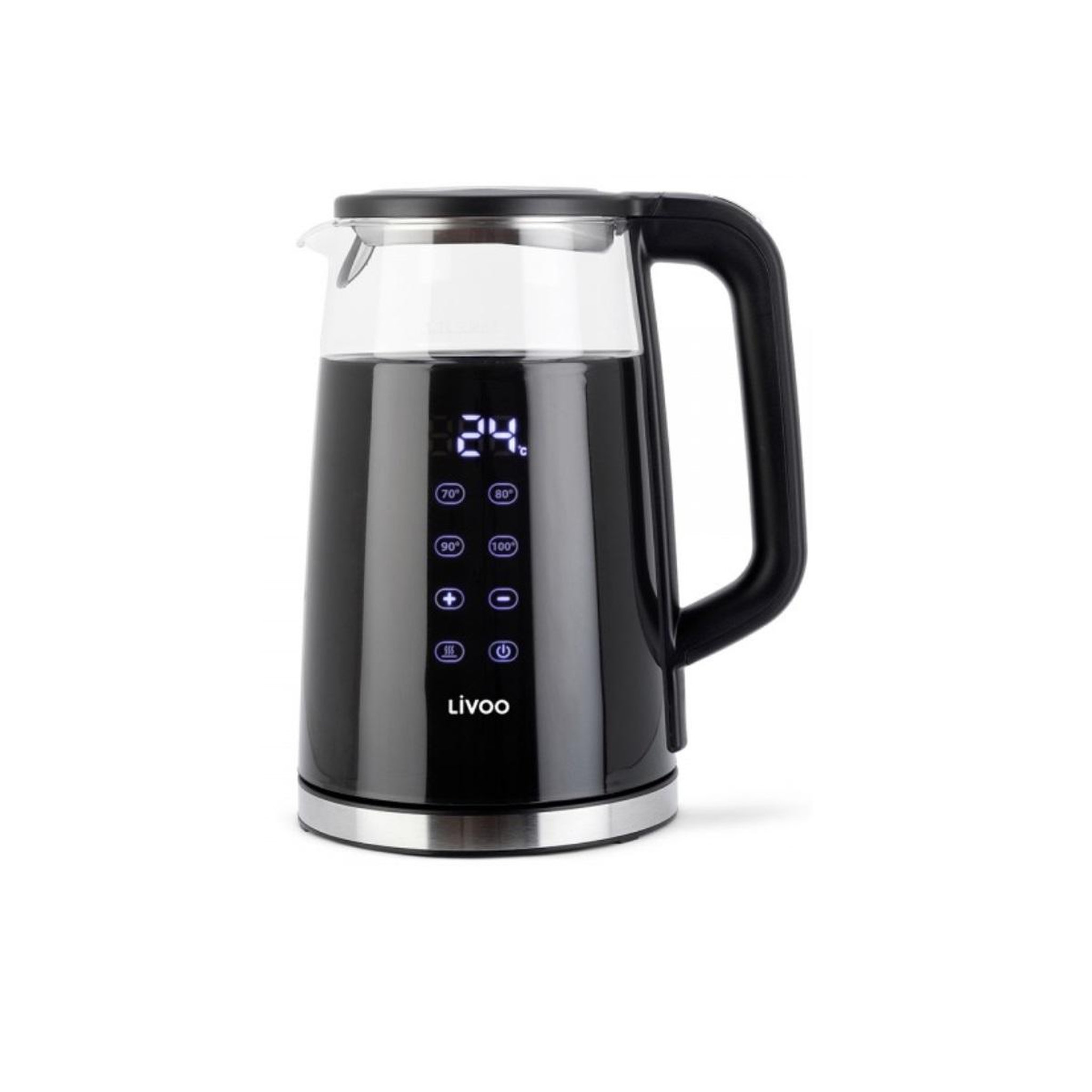 Voir la diapositive 2 : LIVOO Bouilloire électrique sans fil 1,7l 2200w noir - dod198