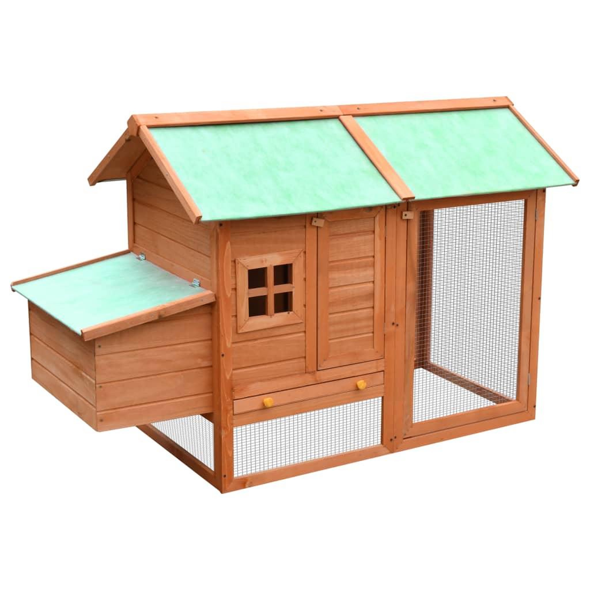Voir la diapositive 1 : VIDAXL Poulailler Bois de pin massif et sapin 170x81x110 cm