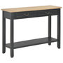 Voir la diapositive 1 : VIDAXL Table console Noir 110x35x80 cm Bois