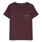 Vero Moda T Shirt Prune Femme Vero Moda  iana. Coloris disponibles : Violet