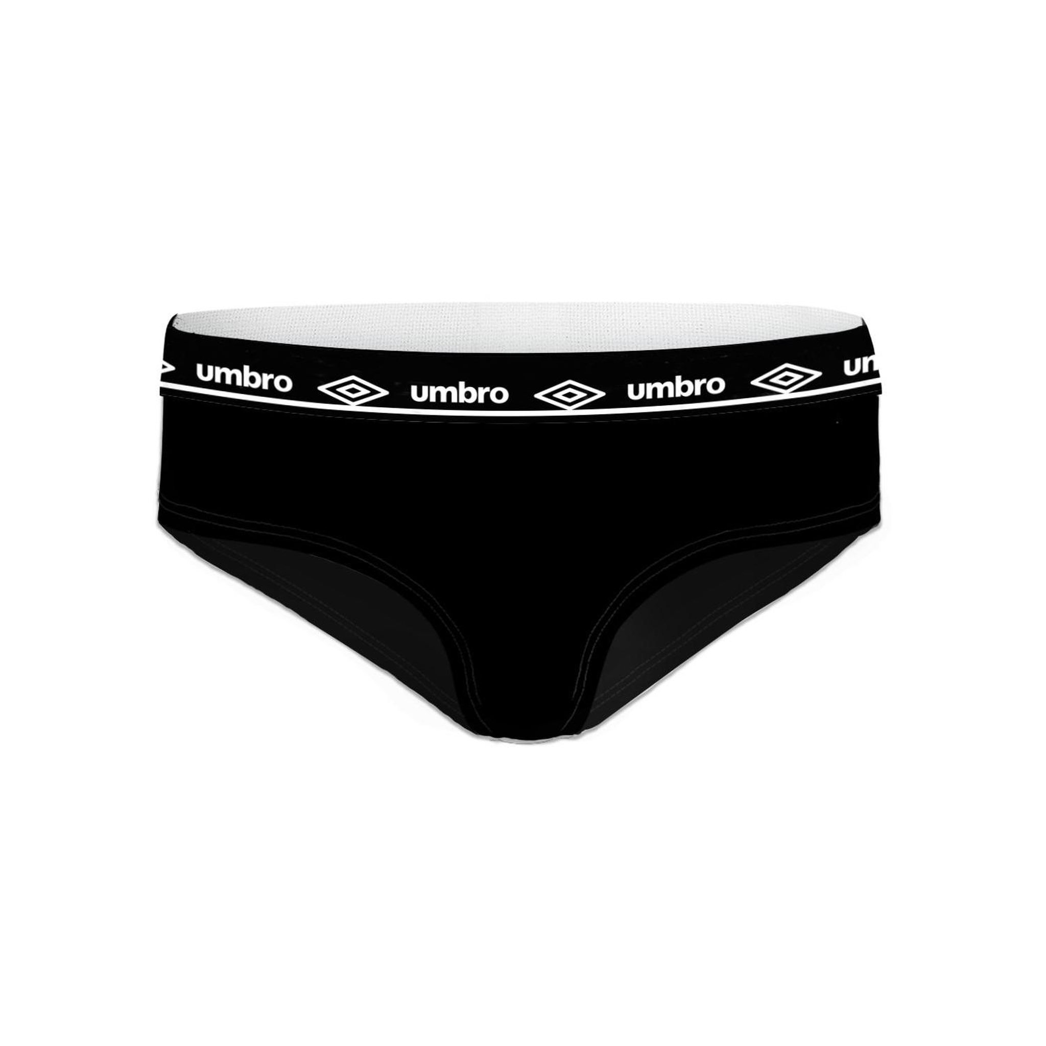 Voir la diapositive 4 : UMBRO Lot de 3 culottes femme en coton Umbro ceinture Noire