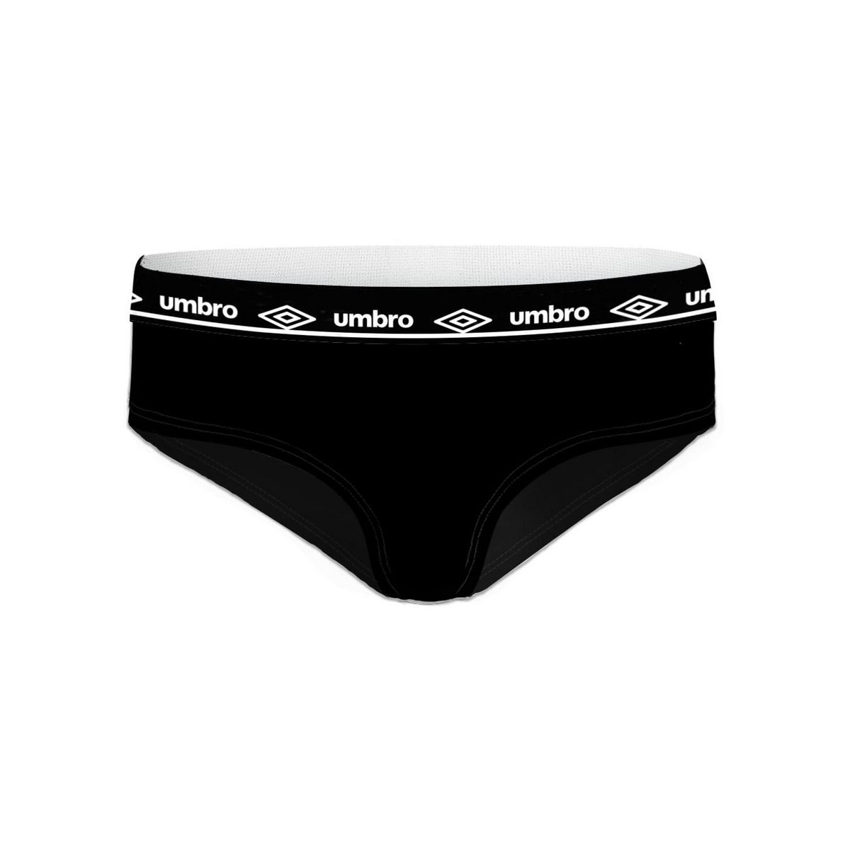 UMBRO Lot de 3 culottes femme en coton Umbro ceinture Noire