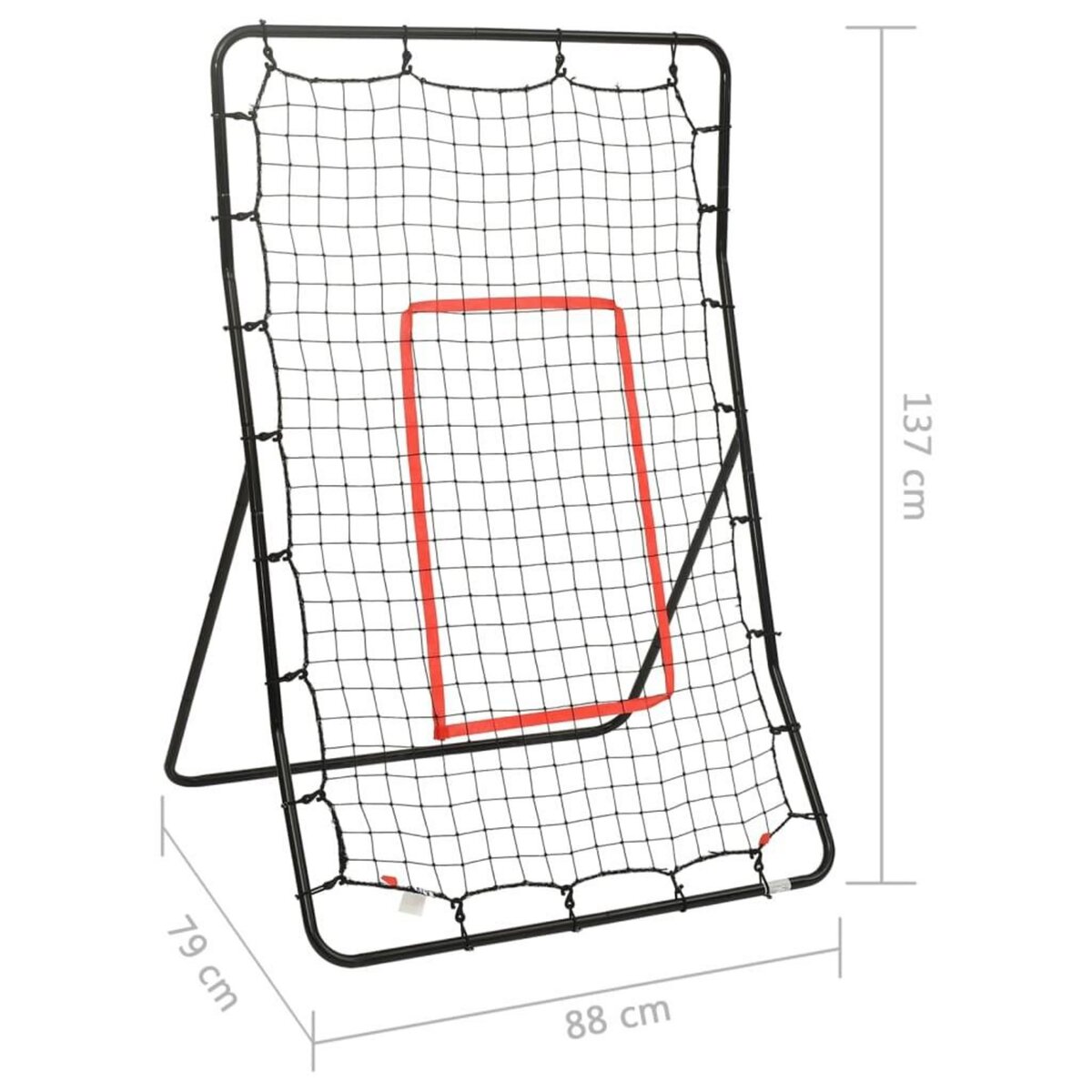 VIDAXL Rebondisseur de softball 88x79x137 cm Acier