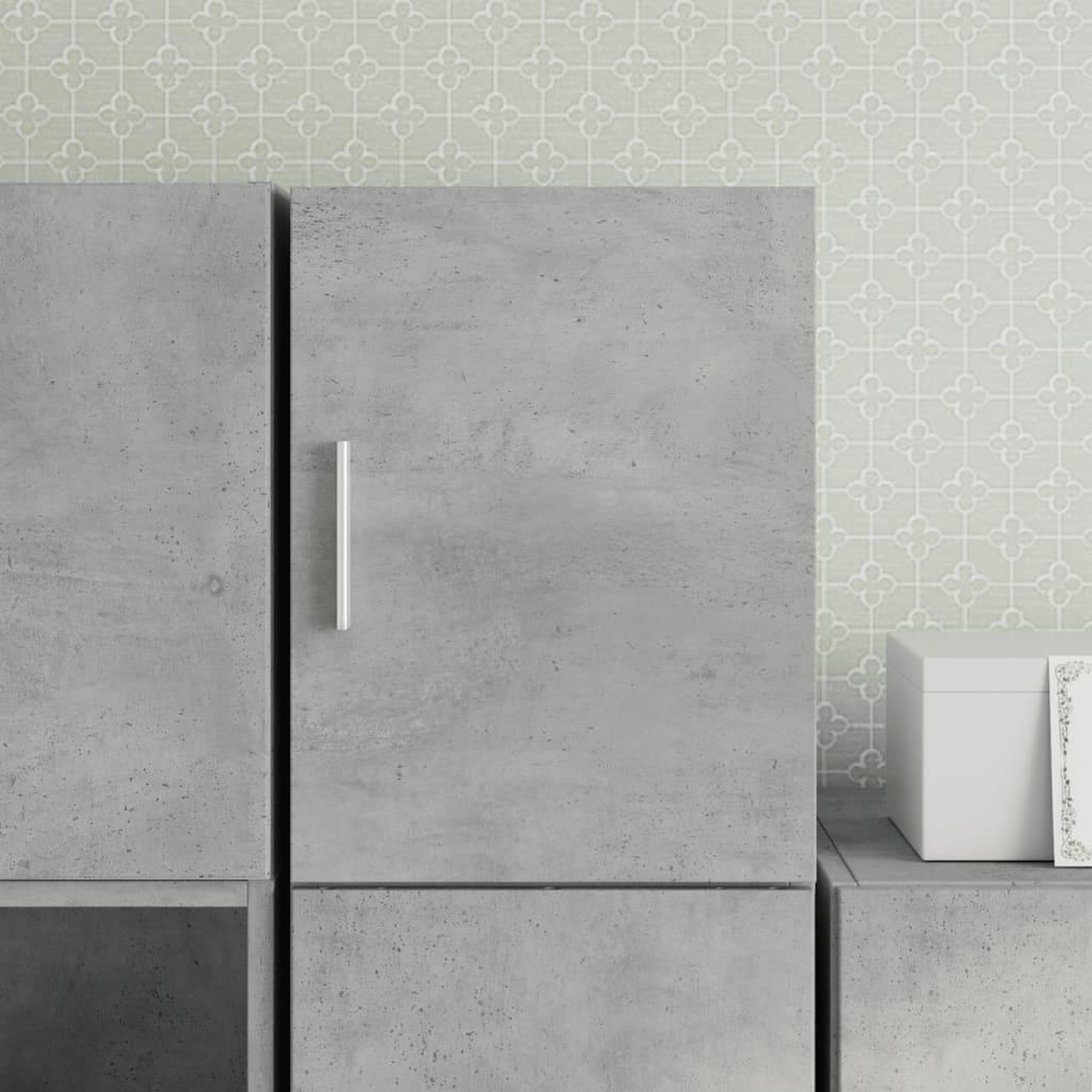 VIDAXL Armoire murale gris beton 30x42,5x40 cm bois d'ingenierie
