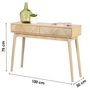 Voir la diapositive 4 : FORNORD Console 2 tiroirs Shelby