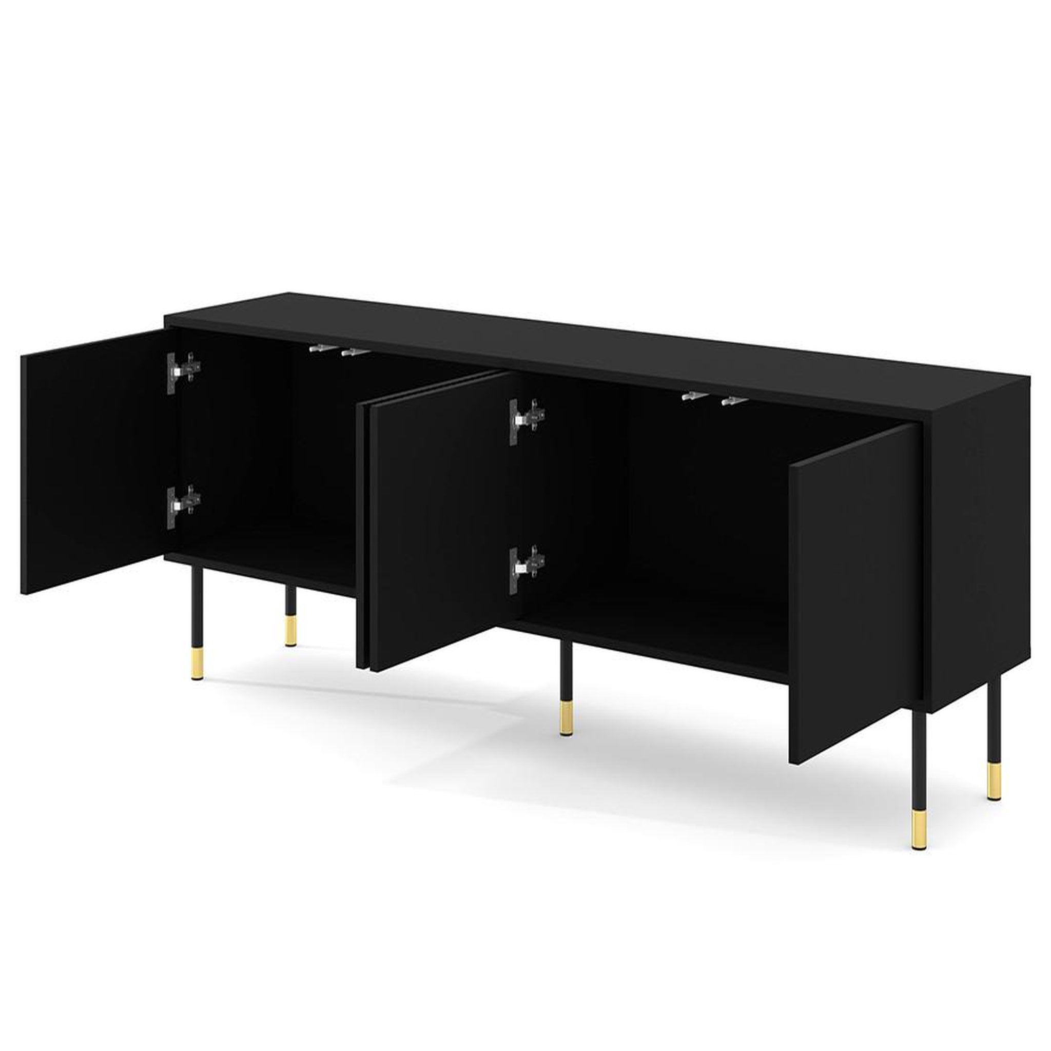 Voir la diapositive 2 : BEST MOBILIER Kirua - meuble tv - 4 portes - 180 cm